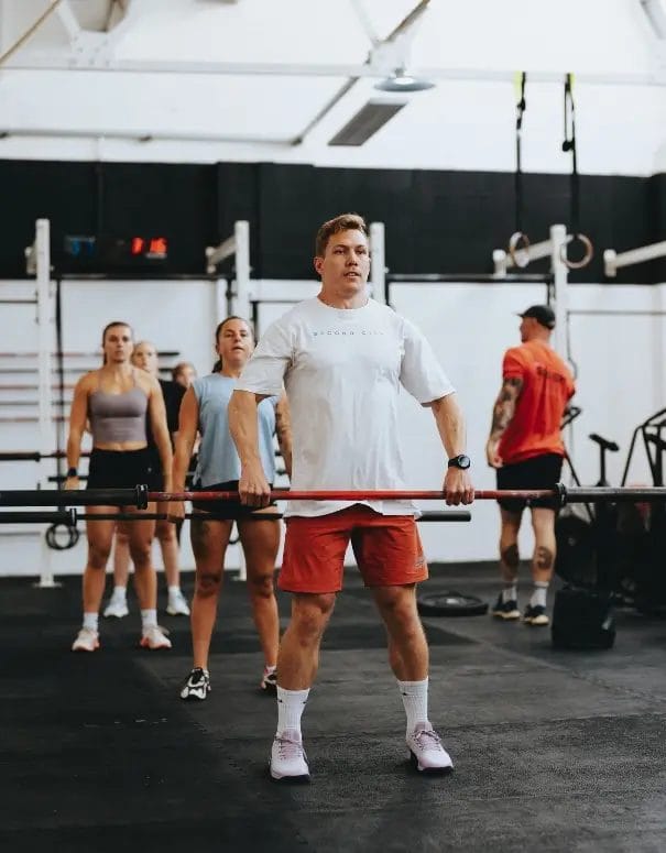 Small group personal training team